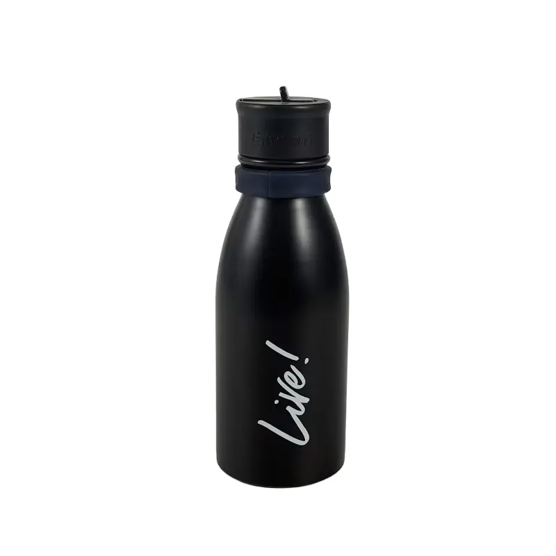 Premium Black Sports Insulated Water Bottle Wholesale