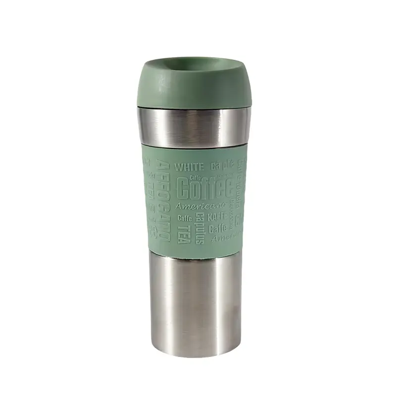 green-silicone-sleeve-stainless-steel-coffee-tumbler-wholesale