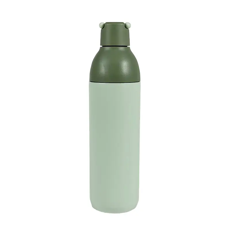 Two-Tone Green Stainless Steel Water Bottle Wholesale -3