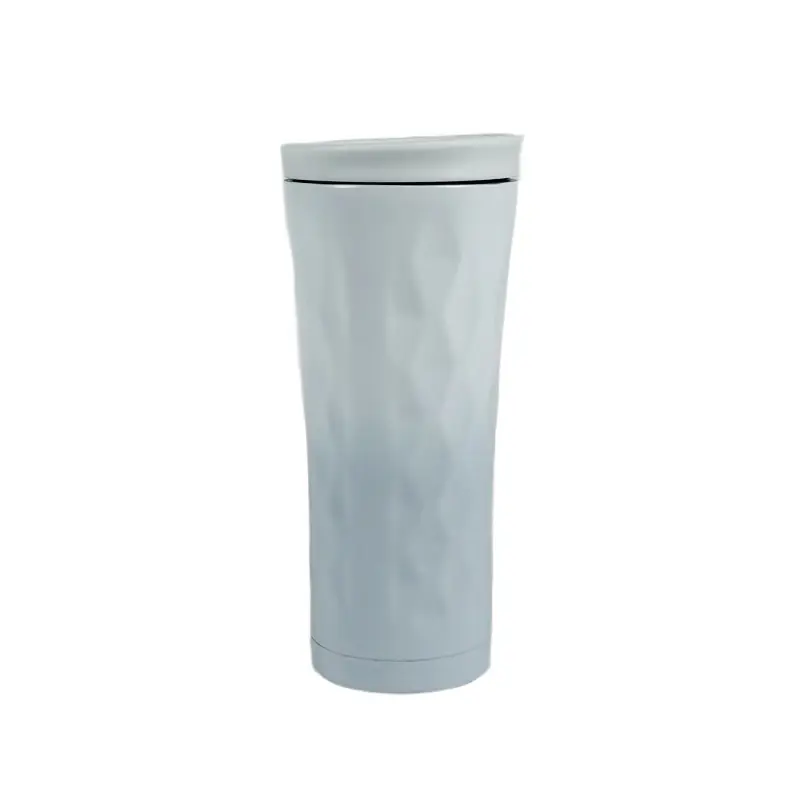 Gradient Gray Wavy Stainless Steel Tumbler Wholesale